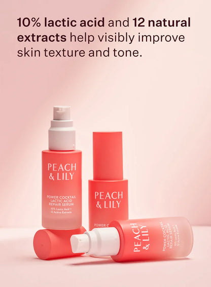 Peach & Lily Power Cocktail Lactic Acid Resurfacing Repair Serum