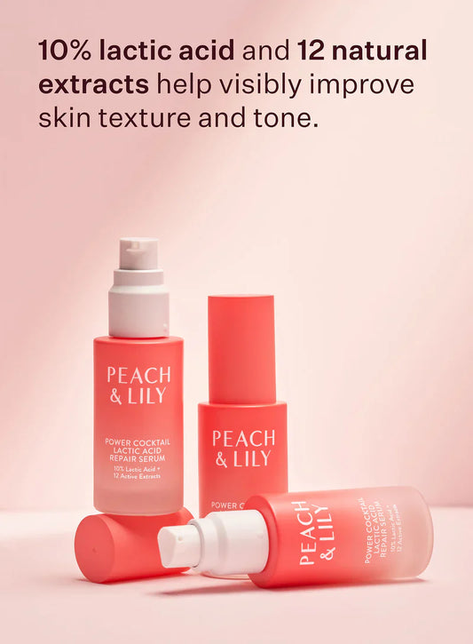 Peach & Lily Power Cocktail Lactic Acid Resurfacing Repair Serum