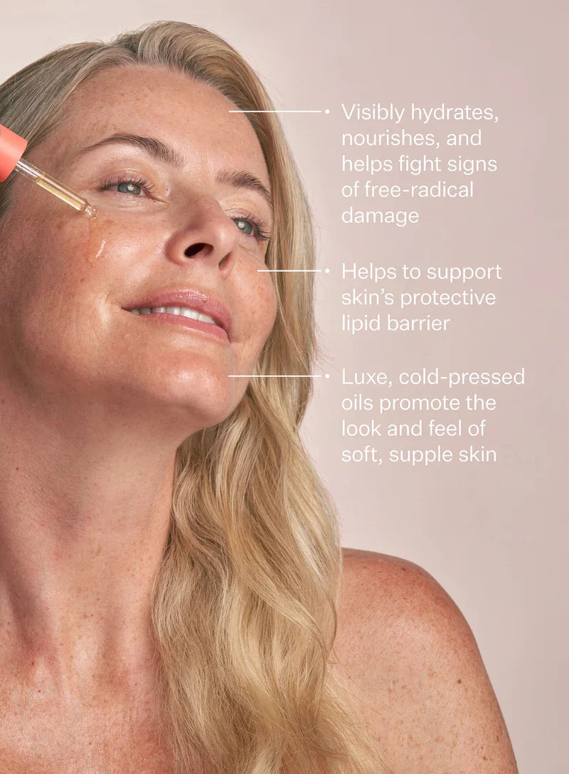 Peach & Lily Pure Beam Cold-Pressed Grapeseed, Jojoba & Sea Buckthorn Luxe Oil