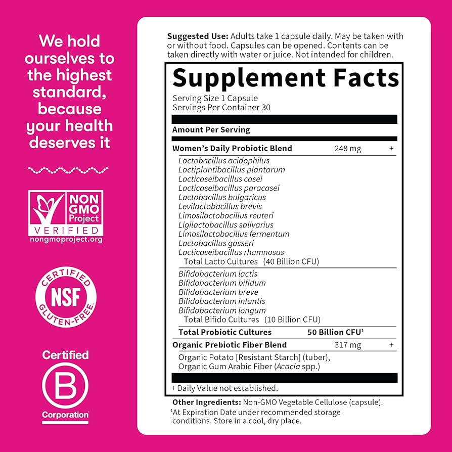 Garden of Life Dr. Formulated Women's Probiotic – 50 Billion CFU