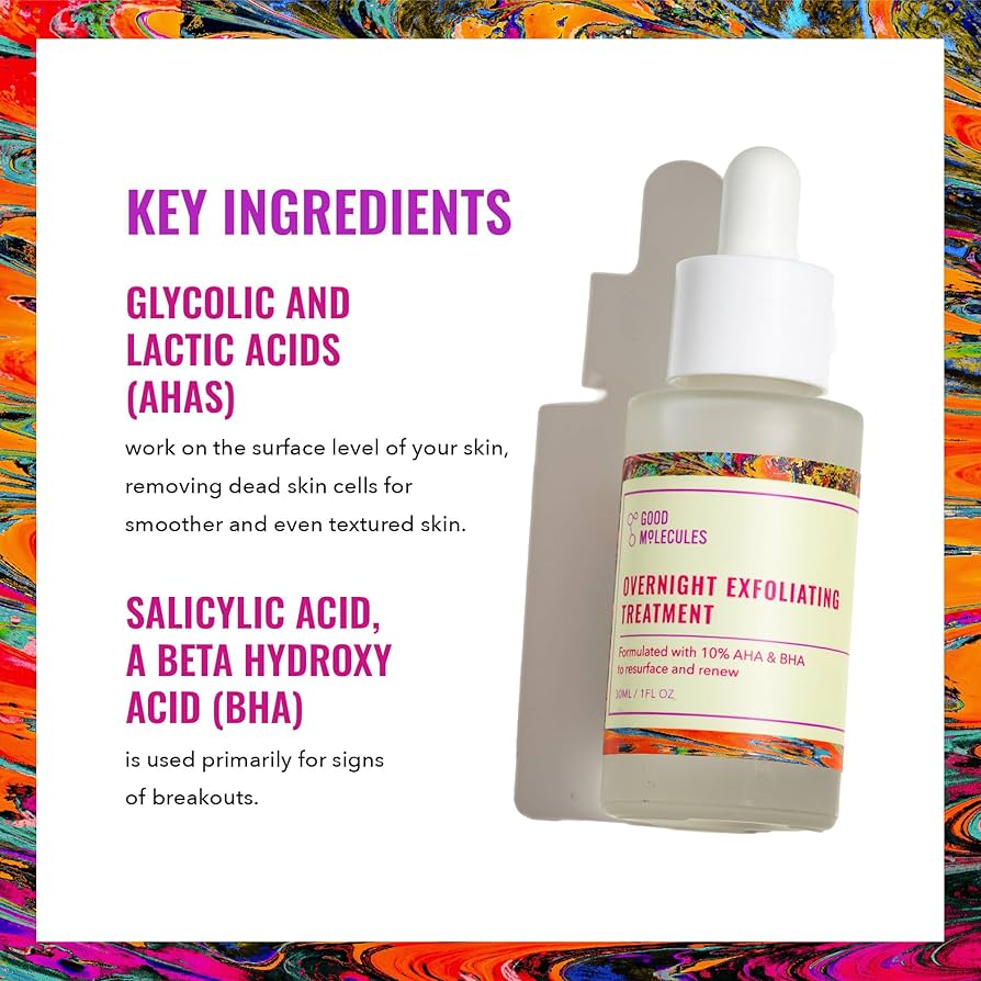 Good Molecules AHA + BHA Overnight Exfoliating Serum