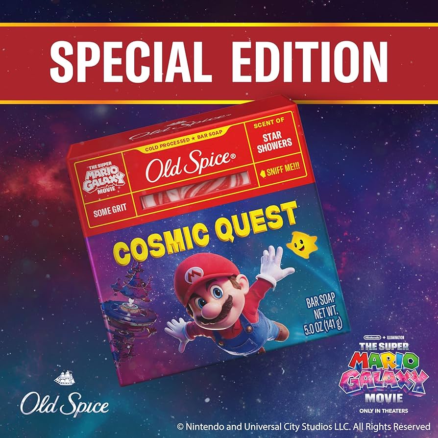 Old Spice Cosmic Quest Bar Soap – Super Mario Galaxy Edition