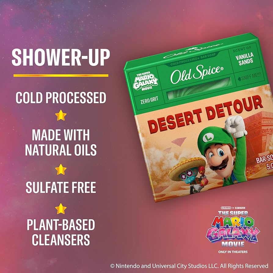 Old Spice Vanilla Sands Bar Soap – Super Mario Galaxy Edition