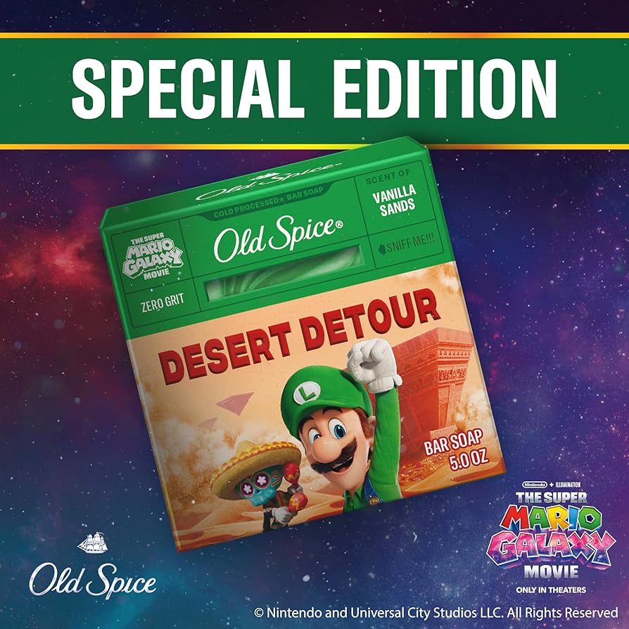 Old Spice Vanilla Sands Bar Soap – Super Mario Galaxy Edition