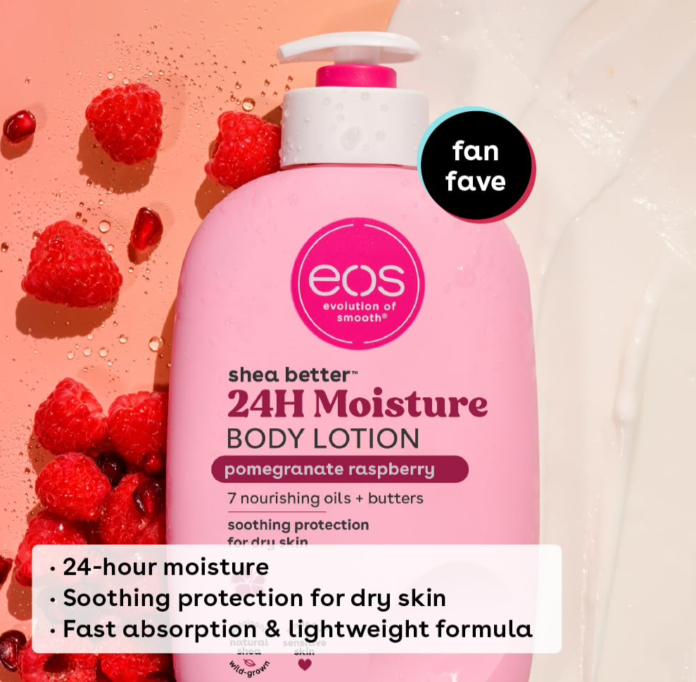 EOS Pomegranate Raspberry Shea Better 24HR Moisture Body Lotion
