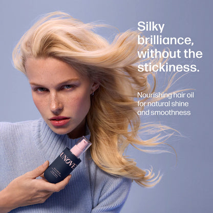UNOVE Silk Shine Hair Oil for Damaged Hair – Heat Protect 455°F