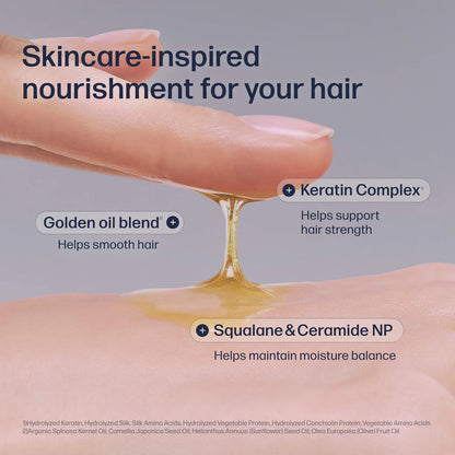 UNOVE Silk Shine Hair Oil for Damaged Hair – Heat Protect 455°F